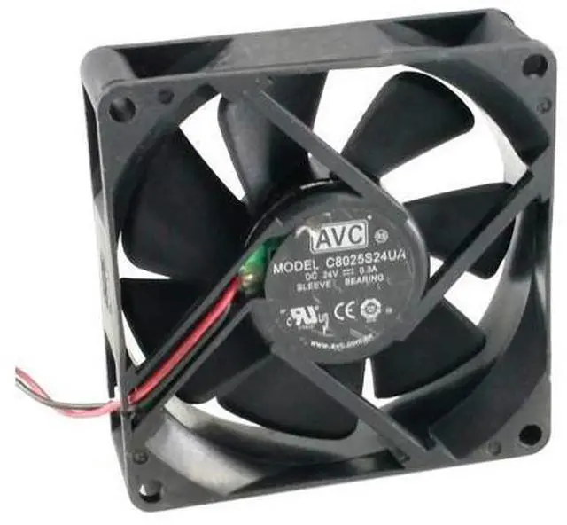 Alt view image 2 of 5 - server inverter blower cooling cooler C8025S24UA 24V 0.3A inverter fan 8cm 8025 80x80x25mm 80mm