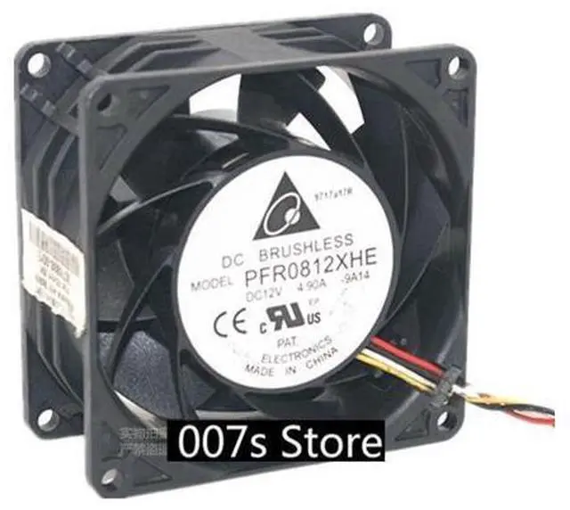 Main image of Radiator Cooling Cooler Fan Voor DELTA PFR0812XHE 8038 13000 RPM 12 V 4.9A 8 cm 80X80X38 kogellager Super Auto booster gewelddadige