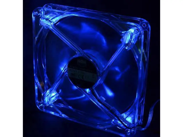 Alt view image 2 of 4 - Blue or red pc fan 140mm pc case cooling fans Best silent quiet 14cm DC 12V 2Lines 4D plug computer coolers