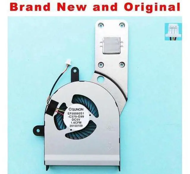 Main image of new original radiator for Dell Inspiron 15 5000 5558 5551 laptop CPU Cooling Fan heatsink cooler 06YYWM 6YYWM EF50060S1-C370-G99