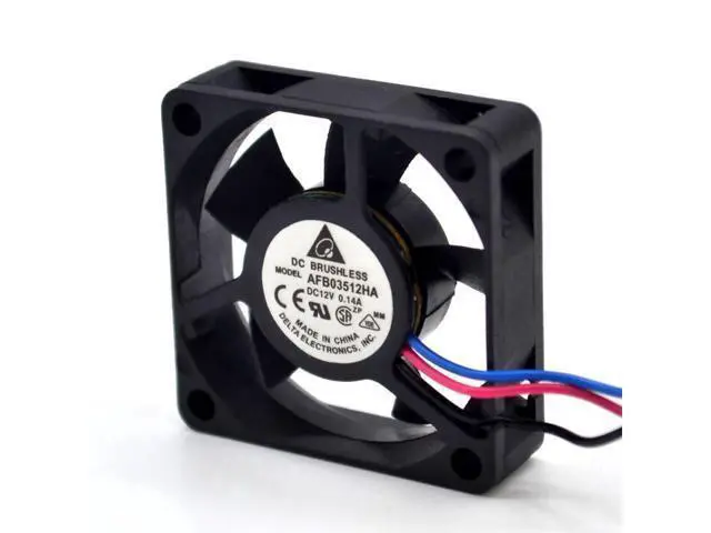 Alt view image 3 of 6 - 2pcs Delta New 3510 AFB03512HA 0.14A 1.32W cooling fan for Delta 35*35*10MM
