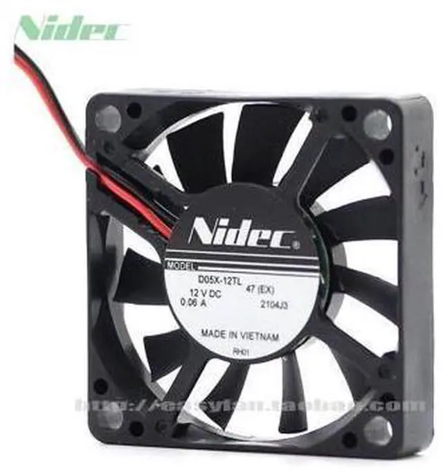 Main image of Nidec New and Original D05X-12TL 12V 0.06A 5010 5CM 5 ultra-quiet cooling fan 50*50*10mm