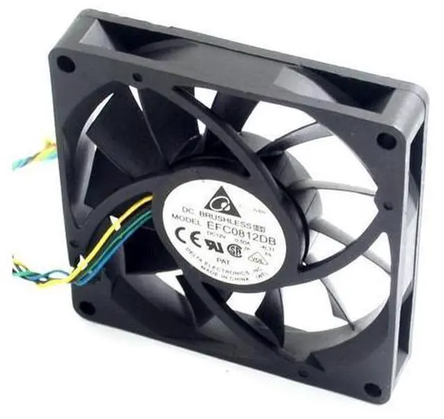 Alt view image 2 of 6 - 1pcs 8CM 80MM 8015 8*8*1.5CM 80*80*15MM 12V 0.5A 4-wire PWM Fan EFC0812DB Cooling Delta