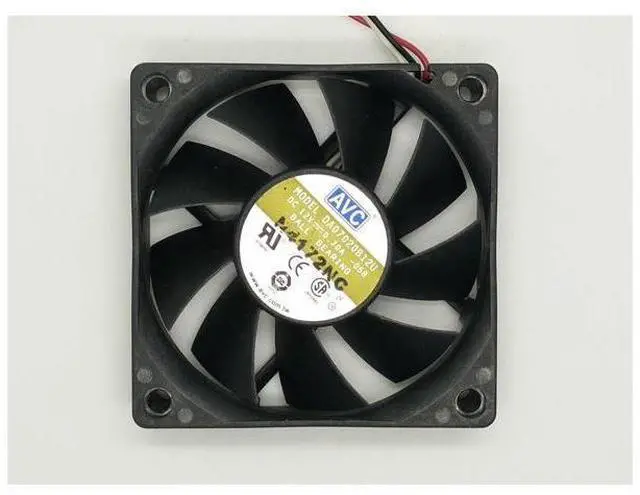Alt view image 2 of 3 - 1pcs DA07020B12U 70*70*20MM 12V 0.70A server double ball bearing cooling fan
