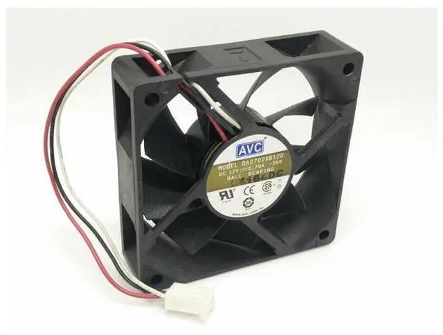 Alt view image 3 of 3 - 1pcs DA07020B12U 70*70*20MM 12V 0.70A server double ball bearing cooling fan