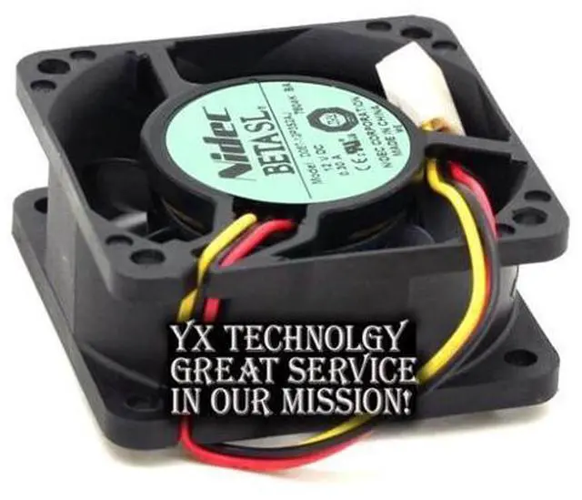 Alt view image 6 of 6 - Nidec D06T-12P3S2 AJ 6025 0.3A three -line speed ball bearing cooling fan Nidec 60*60*25mm