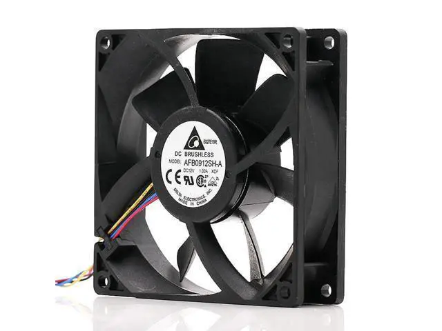 Alt view image 3 of 4 - 1pcs 12V 1.00A AFB0912SH-A dual ball bearing 4-wire PWM server axial cooling fan 9225 92X92X25MM