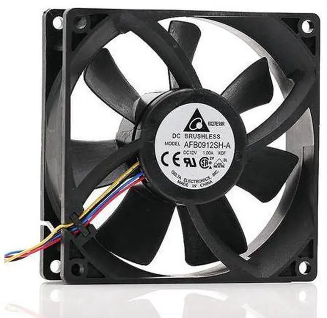 Alt view image 2 of 4 - 1pcs 12V 1.00A AFB0912SH-A dual ball bearing 4-wire PWM server axial cooling fan 9225 92X92X25MM