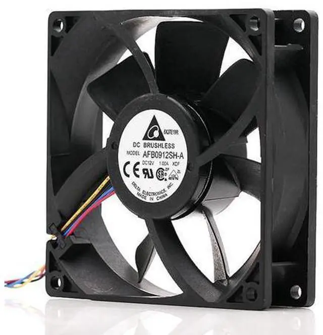 Alt view image 3 of 4 - 1pcs 12V 1.00A AFB0912SH-A dual ball bearing 4-wire PWM server axial cooling fan 9225 92X92X25MM