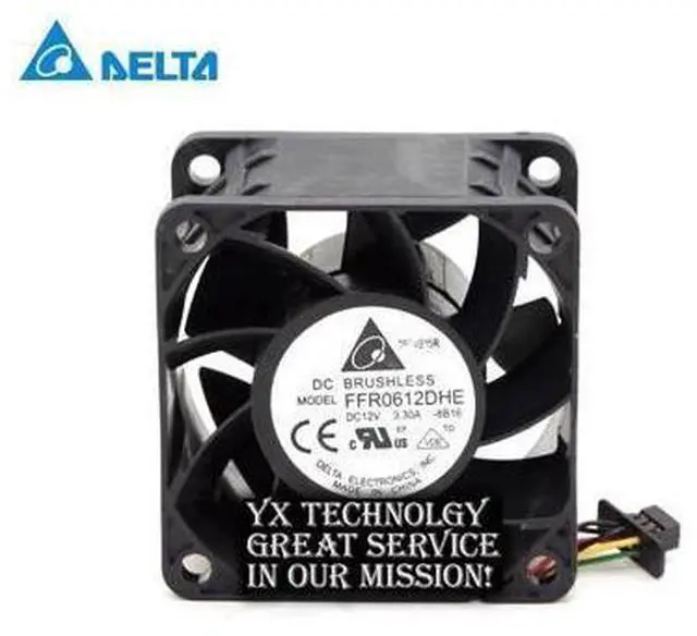 Main image of Delta new 60*60*38MM 6038 FFR0612DHE 12V 3.30A 6CM ultra violence a cooling fan for delta