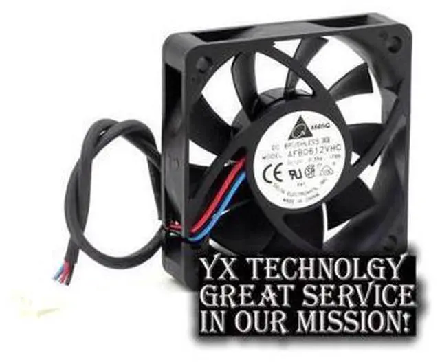 Alt view image 2 of 6 - Delta 60*60*15mm AFB0612VHC 6015 12V 0.36A 6CM three-speed cooling fan for