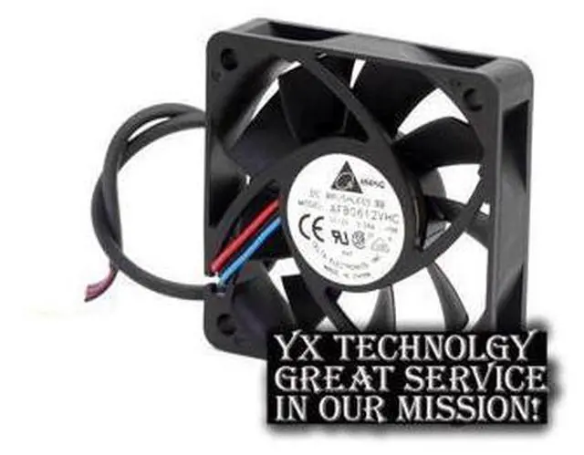 Alt view image 3 of 6 - Delta 60*60*15mm AFB0612VHC 6015 12V 0.36A 6CM three-speed cooling fan for