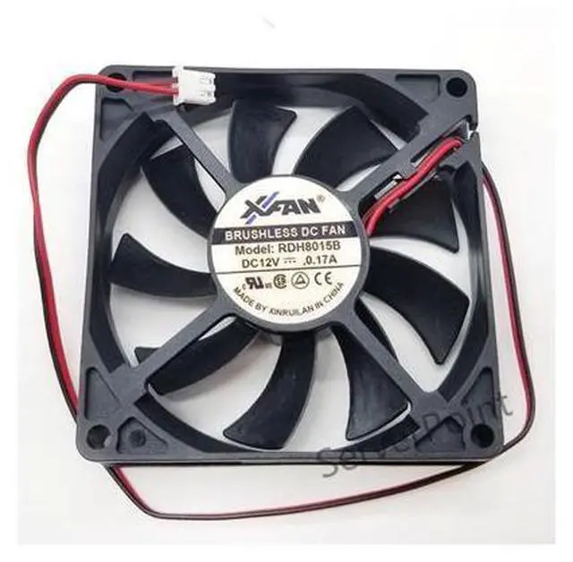 Main image of For XIFAN RDH8015B DC 12V 0.17A 80x80x15mm 2-Wire Server Cooling Fan NEW