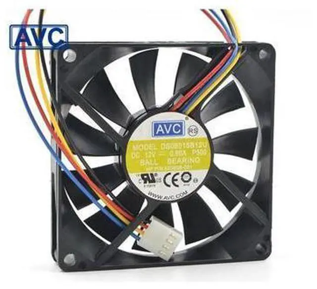 Main image of 1pcs DS08015B12U 12V 0.60A 80*80*15 PWM chassis computer cooling fan