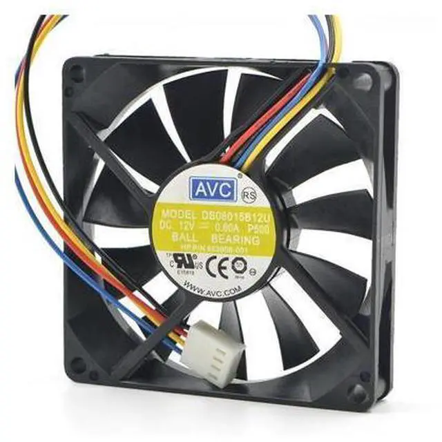 Alt view image 2 of 4 - 1pcs DS08015B12U 12V 0.60A 80*80*15 PWM chassis computer cooling fan