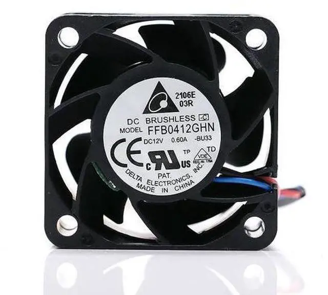 Main image of Delta FFB0412GHN 4028 40mm 4CM DC 12V 0.60A 4-Wire PWM axial Cooling Fan