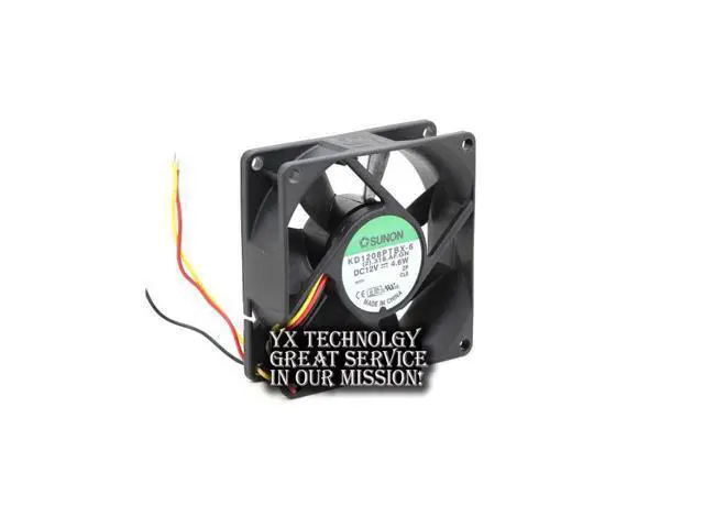 Alt view image 2 of 6 - SUNON New and Original 8CM KD1208PTBX-6 12V 4.6W three wire speed ball bearing cooling fan 80 * 80 * 25mm