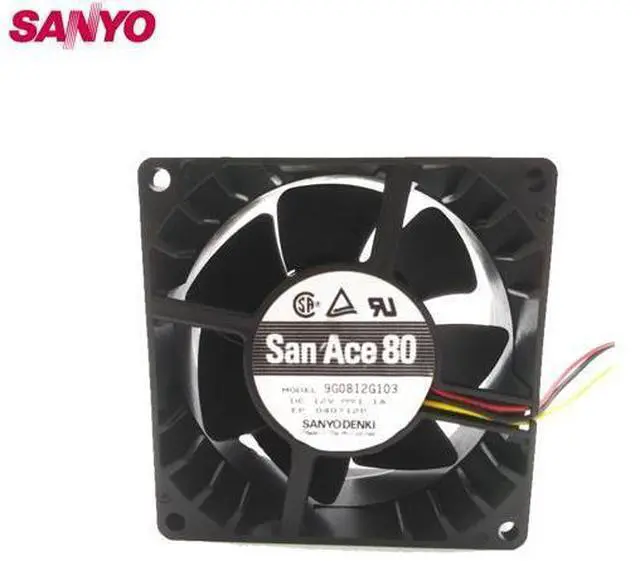 Main image of 8038 12V 1.1A 8CM 9G0812G103 80 * 80 * 38MM large air volume high-speed server cooling fan