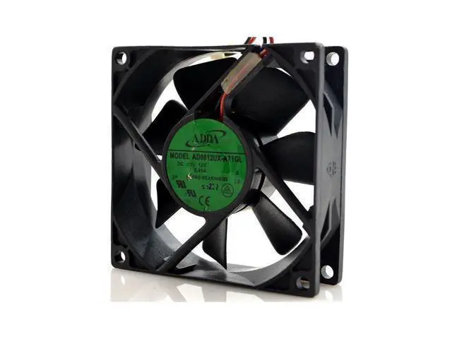 Alt view image 2 of 5 - 1pcs AD0812UX-A71GL 12V 0.45A 8025 8cm computer case cooling fan