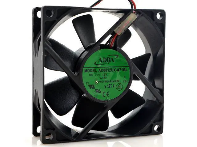 Alt view image 3 of 5 - 1pcs AD0812UX-A71GL 12V 0.45A 8025 8cm computer case cooling fan
