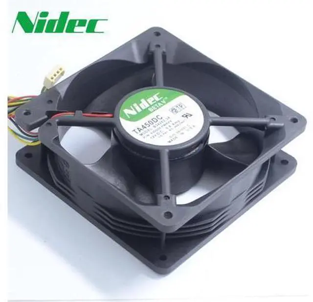 Alt view image 3 of 6 - Nidec TA450DC B34262-34 12V 0.8A 12038 12cm large air flow cooling fan 120*120*38mm