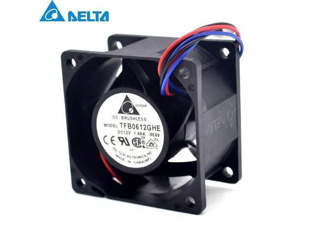 Alt view image 3 of 6 - Delta New and Original in TFB0612GHE 6038 6 cm 12v 1.68A server fan cooling for 60*60*38mm