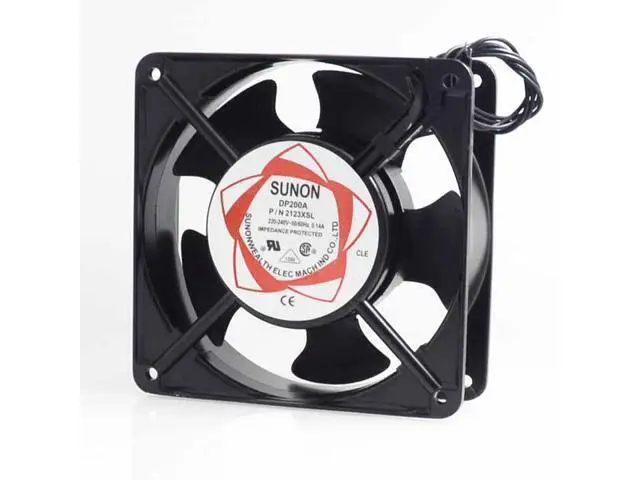 Alt view image 2 of 5 - cabinet cooling fan DP200A P/N 2123XSL 220V Axial Fans 120*120*38mm