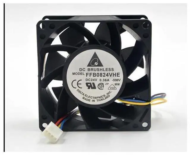 Main image of Delta New and Original FFB0824VHE 8038 24V 0.36A dual ball bearing cooling fan drive for 80*80*38mm