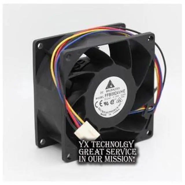 Alt view image 2 of 6 - Delta New and Original FFB0824VHE 8038 24V 0.36A dual ball bearing cooling fan drive for 80*80*38mm