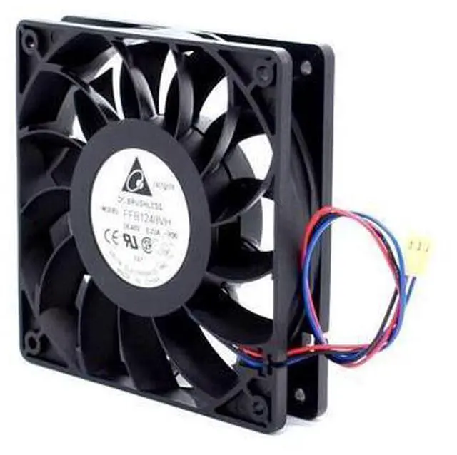 Alt view image 2 of 6 - New FFB1248VH-ROO 48V 0.22A 12CM 12025 dual ball bearing cooling fan for DELTA 120*120*25mm