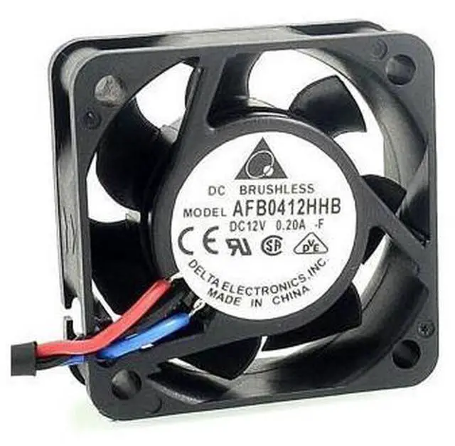 Alt view image 3 of 6 - Delta The new AFB0412HHB 4cm 12V 0.20A three wire speed durable ball bearing cooling fan 40 * 40 * 15mm