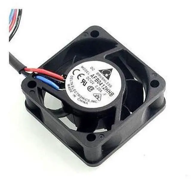Alt view image 5 of 6 - Delta The new AFB0412HHB 4cm 12V 0.20A three wire speed durable ball bearing cooling fan 40 * 40 * 15mm