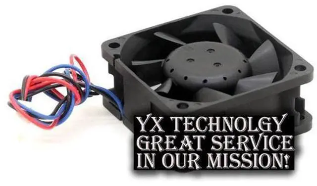 Alt view image 4 of 6 - Delta sgipping 60*60*25mm 3-wire AFB0612EH-ROO 6CM 12V 0.48A 6025 6 cm double ball bearing cooling fan