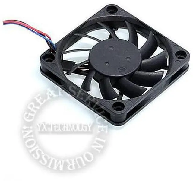 Alt view image 6 of 6 - Delta EFB0612HA 6010 12V 0.18A 6CM 3-wire speed and durability ball bearing cooling fan 60*60*10MM