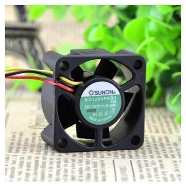 Alt view image 2 of 4 - FOR SUNON 4020 4CM 12V 0.6W KD1204PKB2 3-wire Ball Cooling Fan