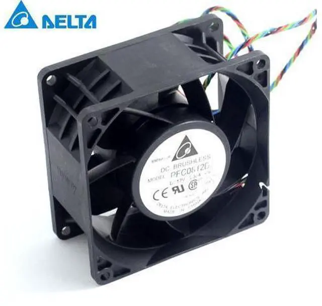 Main image of and PFC0812DE 8038 12V 3.30A 4 wire pairs bearing cooling fan violence Delta 80*80*38mm