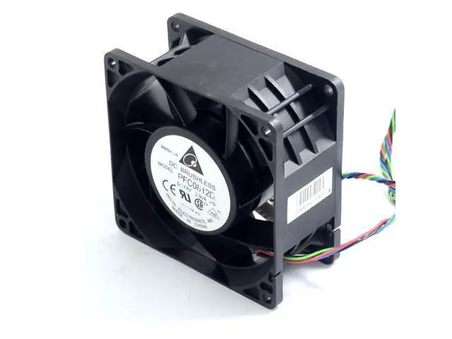 Alt view image 2 of 6 - and PFC0812DE 8038 12V 3.30A 4 wire pairs bearing cooling fan violence Delta 80*80*38mm