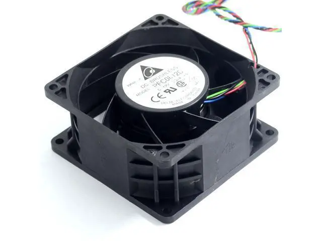 Alt view image 5 of 6 - and PFC0812DE 8038 12V 3.30A 4 wire pairs bearing cooling fan violence Delta 80*80*38mm