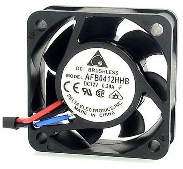 Main image of Delta The AFB0412HHB 4cm 12V 0.20A three wire speed durable ball bearing cooling fan 40 * 40 * 15mm