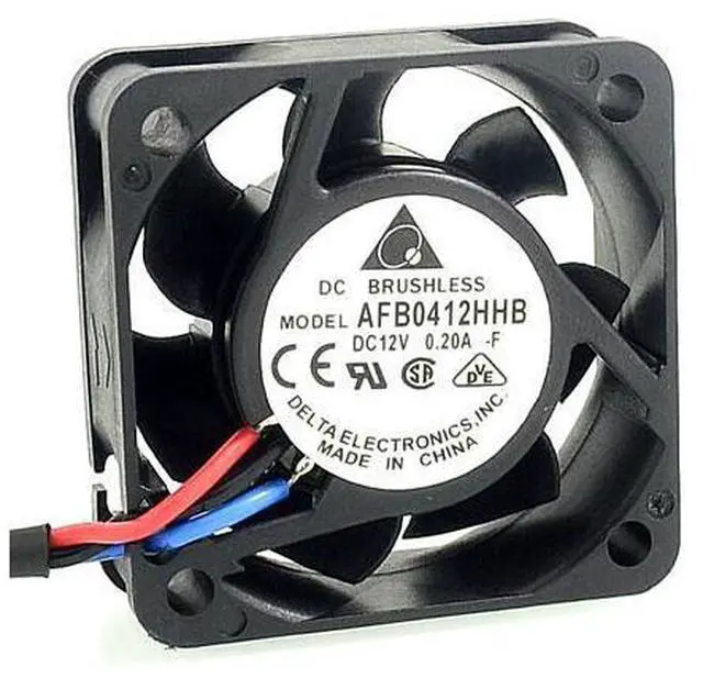 Alt view image 3 of 6 - Delta The AFB0412HHB 4cm 12V 0.20A three wire speed durable ball bearing cooling fan 40 * 40 * 15mm