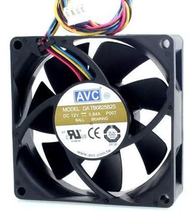 Alt view image 2 of 6 - New DATB0825B2S 8025 80*80*25mm 12V 0.84A PWM speed winds cooling fan violence