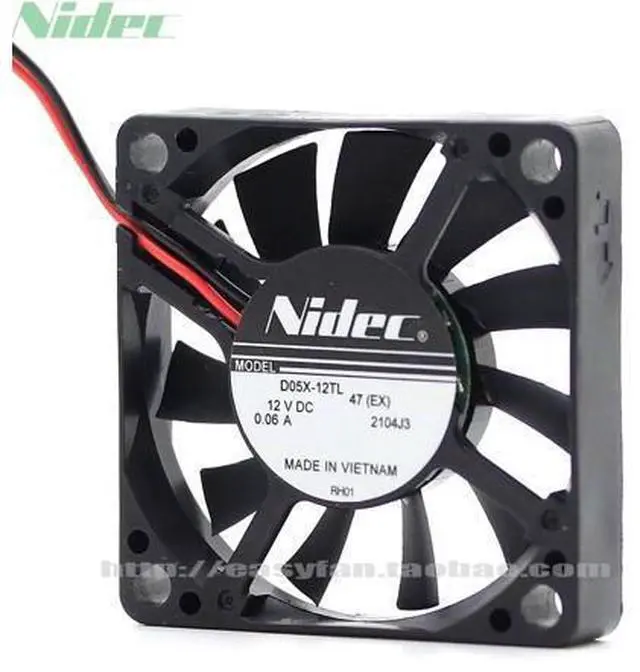Main image of Nidec and D05X-12TL 12V 0.06A 5010 5CM 5 ultra-quiet cooling fan 50*50*10mm