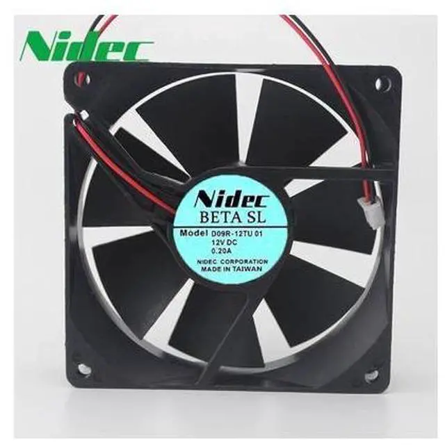 Alt view image 2 of 3 - Nidec Original 9CM D09R-12TU 01 12V 0.20A 9025 computer chassis cooling fan 90*90*25mm