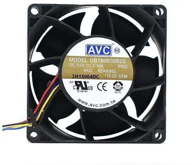 Main image of AVC DBTB0838B2S 8038 12V 2.10A 8CM Four-Wire PWM 4-Pin cpu chassis cabinets Cooling Fan