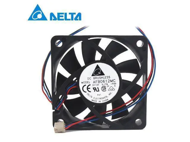 Alt view image 3 of 3 - Delta New and Original AFB0612MC 6015 12V 0.17A dual three-ball speed CPU cooling fan for