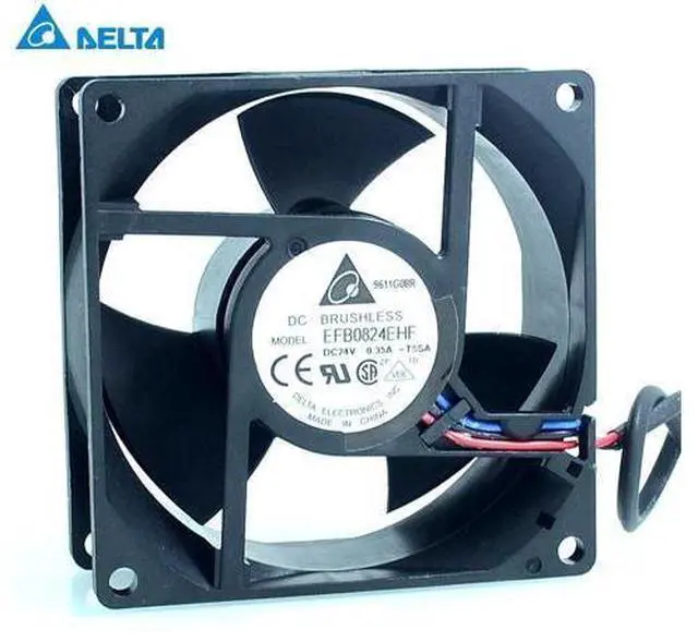 Main image of Delta New and Original EFB0824EHF 8032 24V 0.35A Emerson CT inverter cooling fan for 80*80*32mm