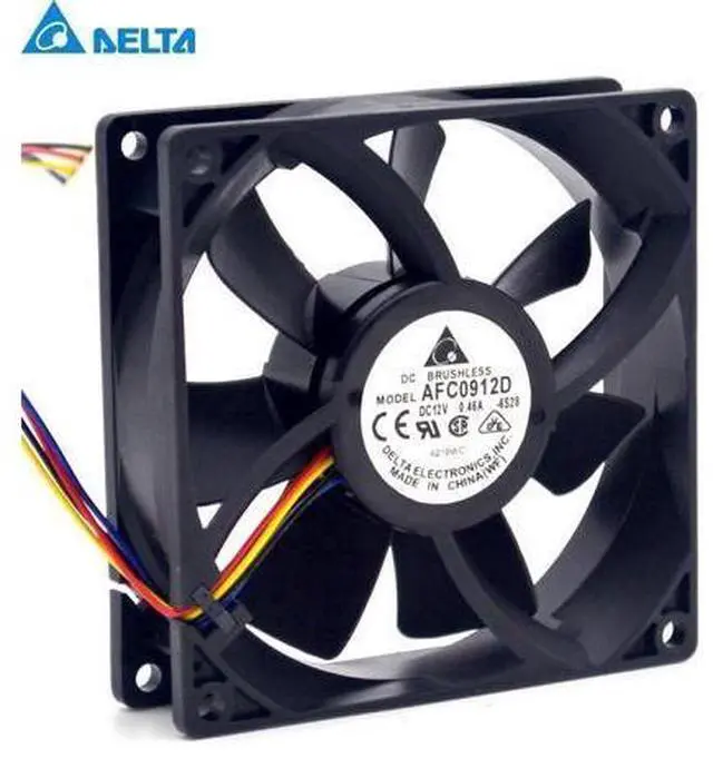 Main image of Delta New and Original sets of 9225 DC12V 0.46 A four-wire AFC0912D with speed control cooling fan for 92 * 92 * 25 mm