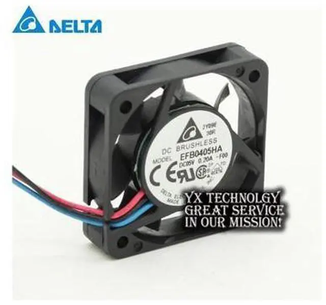 Main image of New original EFB0405HA 4010 4cm 5V 0.20A three wire speed cooling fan for Delta 40*40*10mm