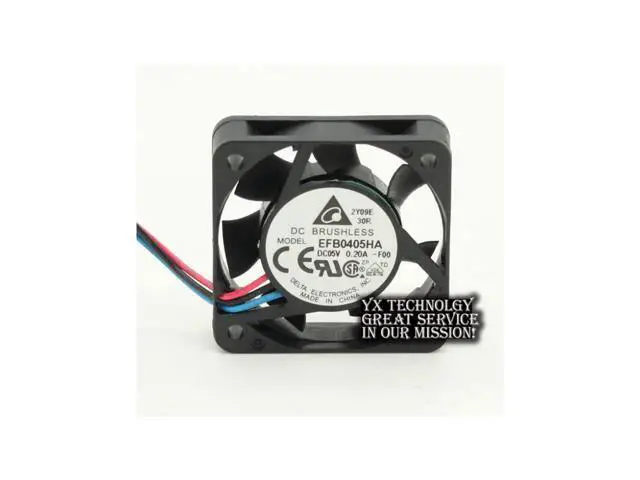 Alt view image 2 of 6 - New original EFB0405HA 4010 4cm 5V 0.20A three wire speed cooling fan for Delta 40*40*10mm