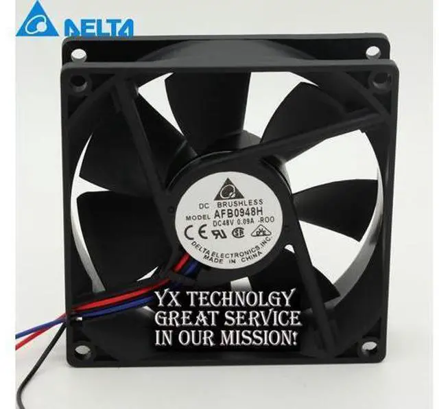 Main image of 90*90*25mm AFB0948H-ROO 48V 0.09A 9025 9cm ball bearing cooling fan delta